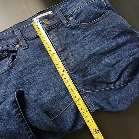 Madewell Skinny Skinny Ankle Zip Jeans size 27 med indigo blue mid-rise 28Wx29L - Picture 13 of 16